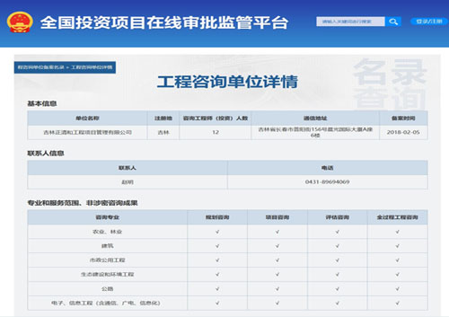 工程咨詢單位